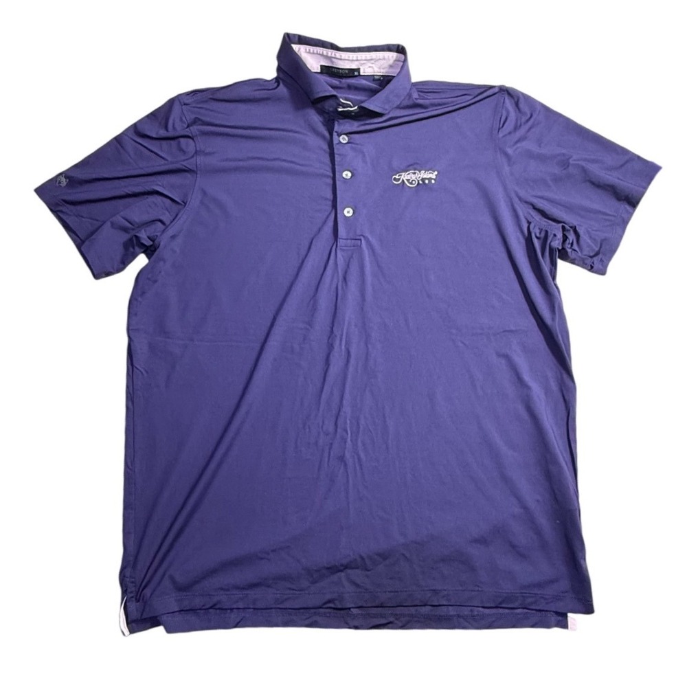 Greyson Mens XL Purple Kiawah Island Club Performance Golf Polo Shirt-2207